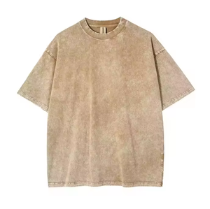 Camiseta Extra Grande Personalizada para Hombre, Manga Corta, Cuello Redondo, Color Sólido, Jersey de Spandex/Algodón 230g, Impresión Serigráfica, Transpirable - Product Image 4