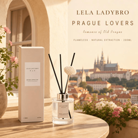 Coffret Cadeau Diffuseur de Parfum Prague Lovers 200ml Huile Essentielle Aromathérapie Parfum d'Ambiance Cadeau de Mariage Parfum Naturel
