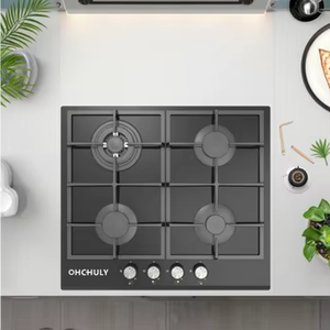 OHCHULY, venta al por mayor, precios baratos, nuevo diseño, <span class=keywords><strong>cocina</strong></span> de <span class=keywords><strong>Gas</strong></span> de vidrio duradera, <span class=keywords><strong>cocina</strong></span> de <span class=keywords><strong>Gas</strong></span> <span class=keywords><strong>butano</strong></span> de 4 quemadores para <span class=keywords><strong>Cocina</strong></span> - Product Image 1