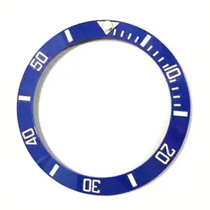 Pièces de boîtier de montre de luxe de haute qualité, Insert de lunette en céramique Super lumineux, bague de protection de montre de taille personnalisée pour montres-bracelets