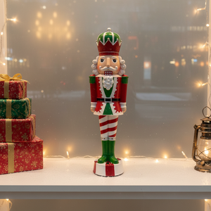 Vente Flash : Figurine de Noël à LED solaire en plastique, motif rayé, village de Noël, <span class=keywords><strong>casse</strong></span>-<span class=keywords><strong>noisette</strong></span> à menthe, décoration de jardin de Noël - Product Image 2