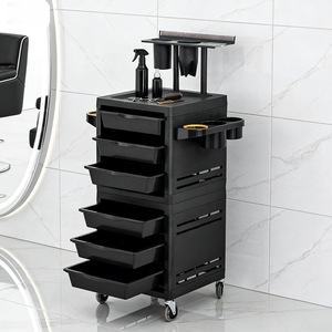 Carrito Rodante para Salón con Soporte para Extensiones de Cabello, Carrito Organizador Profesional para Peluquería y Salón de Belleza - Product Image 2