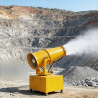 Canon à brouillard de grande capacité pour la suppression de la poussière avec une large couverture pour applications industrielles
