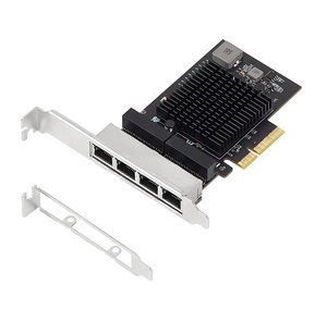 Lekuo การ์ดเครือข่ายแบบมีสาย4พอร์ต2.5Gbps, การ์ดเครือข่ายแบบมีสาย PCIe 10/100/1000M/2.5g RJ45 realtek/ RT8125B รองรับ ESXI6.7 PXE Ethernet Intern - Product Image 1