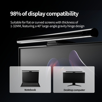 Lampe de barre d'écran d'ordinateur portable à LED à intensité variable, protection des yeux, CCT suspendu, alimentée par USB, contrôle intelligent par application