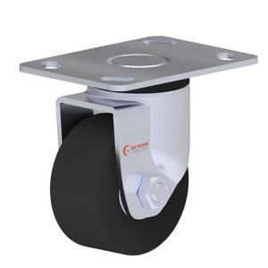 Ruedas Industriales de Acero de Alta Resistencia, 4 Pulgadas, Rueda de Nylon MC, Rodamiento de Bolas Giratorio, Capacidad de Carga de 3086 lb, Protector de Rosca Resistente al Desgaste - Product Image 1