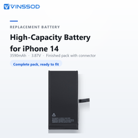 Batterie de remplacement Li-ion haute capacité 3590 mAh de qualité supérieure pour iPhone 14, adaptateur de réparation de téléphone portable, vente en gros