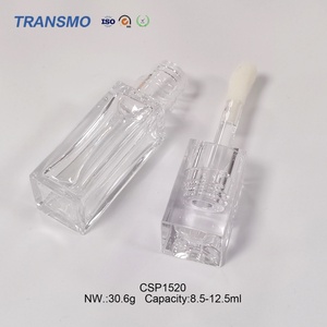 8.5-12.5ml Wholesale clear Tube Custom logo Cosmetic Liquid Concealer Tubes Empty Plastic Lipgloss Tubes - Product Image 4