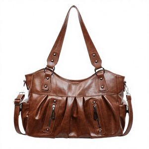 Bolsos de Mano Personalizados de Fábrica al por Mayor, Nuevos Bolsos de Mano para Mujer 2025, Estilo Moderno, Bolsos de Hombro de Cuero Genuino para Mujer - Product Image 2