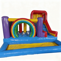 Toboggan gonflable commercial pour locations événementielles, combo rebondisseur robuste pour événements intérieurs/extérieurs pour enfants