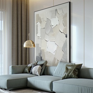 Peinture à l'huile moderne, peinte à la main, encadrée, art mural pour appartement urbain, hôtel, salon, bureau, décoration - Product Image 6