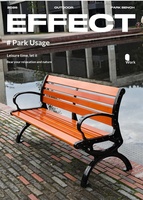 Banc de parc en acier inoxydable, résistant à la corrosion, mobile, minimaliste, moderne, long, pour les espaces résidentiels
