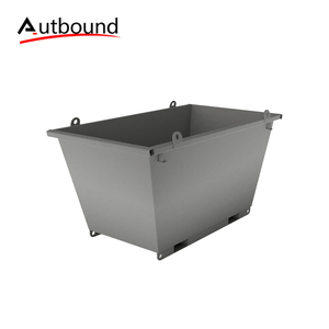 Bac de levage mobile robuste pour la gestion des déchets, des ferrailles et des matériaux lourds, destiné aux machines de traitement des conteneurs de déchets et de ferraille. - Product Image 5