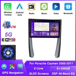 Android đài phát thanh xe <span class=keywords><strong>Player</strong></span> với GPS và Carplay cho Porsche Cayman 2005 2011 Navigation cho đài phát thanh tự động Carplay - Product Image 2