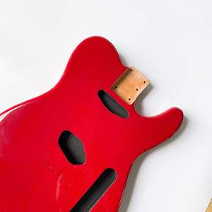 حلوى التفاح الأحمر الزيزفون الصلبة الانتهاء TL الغيتار الجسم برميل الجسم فارغة الجسم الغيتار الكهربائي ل luthier تل الغيتار - Product Image 5