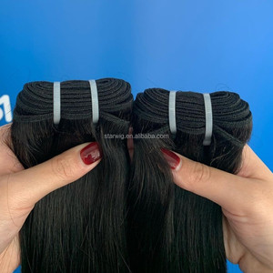 Alibaba-Trung Quốc-bán buôn SDD xương thẳng con người tóc <span class=keywords><strong>Weave</strong></span> bó siêu đôi rút ra nguyên liệu Con Người Việt phần mở rộng tóc - Product Image 2