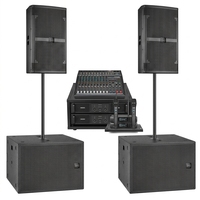 Subwoofer Actif Professionnel de 18 Pouces avec DSP, Haut-Parleur de Basse Haute Puissance pour DJ, Mariages, Événements Scéniques, Événements en Direct et Tournées