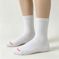 Nouvelles chaussettes de sport en coton jacquard avec logo personnalisé, design tendance, fabrication OEM pour chaussettes d'entraînement athlétique unisexes