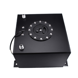 Tanque de Combustible de Aluminio Billet de Carreras de 20L con Sensor, Tanque de Amortiguación Negro/Plateado Pulido a Espejo de 5 Galones - Product Image 2