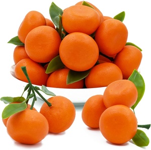 Naranja Artificial Mini Mandarina Plástico Simulación Frutas Modelo Fruta Accesorios para Boda Fiesta Familiar Cocina Decoración - Product Image 1