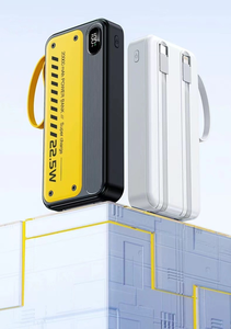 <span class=keywords><strong>Nouvelle</strong></span> batterie externe 20000mAh avec écran LED, 4 câbles de charge intégrés, design élégant compatible avec tous les téléphones - Product Image 4