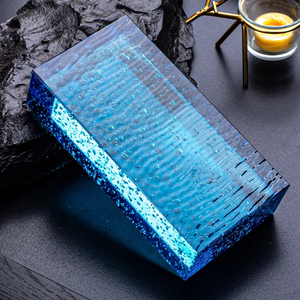 Bloc de verre ignifuge et imperméable de couleur unie pour la décoration de cuisine, entrée, bâtiment, hôtel, cloison murale, comptoir de bar - Product Image 4