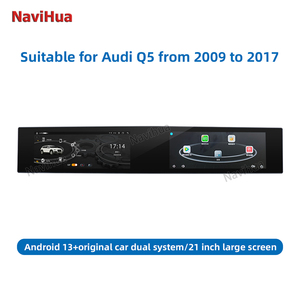 Navihua-<span class=keywords><strong>Autoradio</strong></span> Android à double écran 21 "avec écran tactile et co-pilote pour <span class=keywords><strong>Audi</strong></span> Q5 2009-2017 Multimédia Carplay GPS - Product Image 3