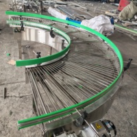 Riemtransportband van roestvrij staal met schakels |   Zware transportketting met gaas