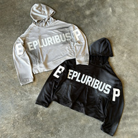 Ensemble de survêtement streetwear personnalisé pour homme, comprenant un sweat à capuche à rayures délavé à l'acide et un pantalon de survêtement droit, avec impression effet soleil délavé