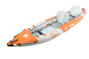 Kayak Inflable de PVC Laminado Resistente de Alta Calidad, Canoa Inflable para 2 Personas con Remos y Bomba de Aire para Uso en Exteriores - Product Image 4