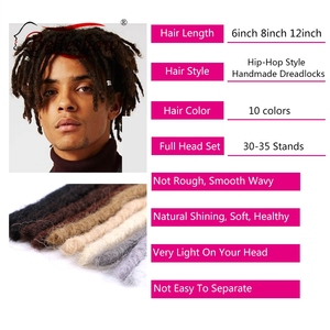 ¡Venta al por mayor! trenzas suaves de rastas de 6 pulgadas-8 pulgadas de Belleshow, trenzas sintéticas de rastas de ganchillo - Product Image 5