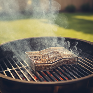 Caja de humo de acero inoxidable para <span class=keywords><strong>barbacoa</strong></span>, generador de humo de madera fría y caliente, <span class=keywords><strong>Kit</strong></span> de generador de humo para todas las rejillas, carbón eléctrico de Gas/humo - Product Image 5