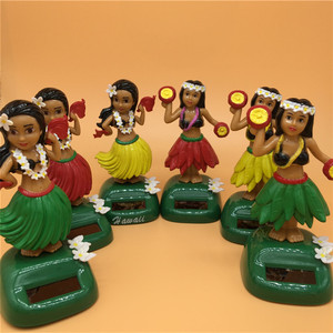 Muñecas de columpio Solar para chica, juguetes de baile con energía Solar de Hawalian para decoración de salpicadero de coche, gran oferta, novedad de <span class=keywords><strong>2022</strong></span> - Product Image 2