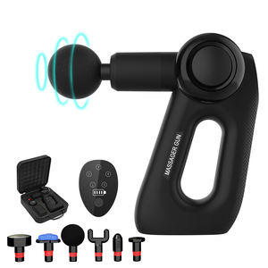 Pistola masajeadora muscular portátil de carga tipo C con cinco velocidades ajustables, Mini pistola de masaje de tejido profundo - Product Image 6