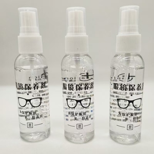 Spray detergente <span class=keywords><strong>per</strong></span> occhiali personalizzato con logo, trasparente, economico, da 50 ml, kit di pulizia con <span class=keywords><strong>panno</strong></span> <span class=keywords><strong>per</strong></span> la cura degli occhiali - Product Image 1