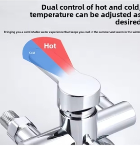 <span class=keywords><strong>Robinet</strong></span> de baignoire thermostatique mural à poignée unique Design moderne en laiton poli <span class=keywords><strong>robinet</strong></span> de salle de bain de haute qualité - Product Image 3