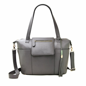 Sac à couches en cuir PU vegan sac à dos avec station à langer grand sac de voyage pour bébé fourre-tout pour garçons et filles - Product Image 1