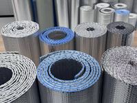 Rouleau d'isolation thermique réfléchissant en aluminium et mousse à bulles 10 mm, barrière radiante pour toiture métallique, murs et bâtiments industriels