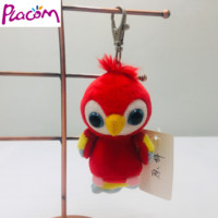 Perroquet personnalisé porte-clés en peluche animal en peluche doux porte-clés en gros porte-clés jouets