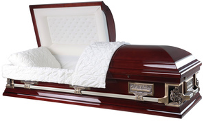 URD-A012 Bara e Cofano Funebre in Legno Duro, Durevoli ed Ecologici, Stile Americano con Interni in Velluto Bianco per <span class=keywords><strong>Onoranze</strong></span> <span class=keywords><strong>Funebri</strong></span> - Product Image 5