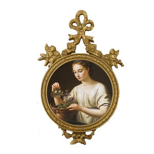 Marc 2x2 resina Mini regalo de boda foto marco marcos escultura hecha a mano modelo pintura estilo Artificial pintado - Product Image 6