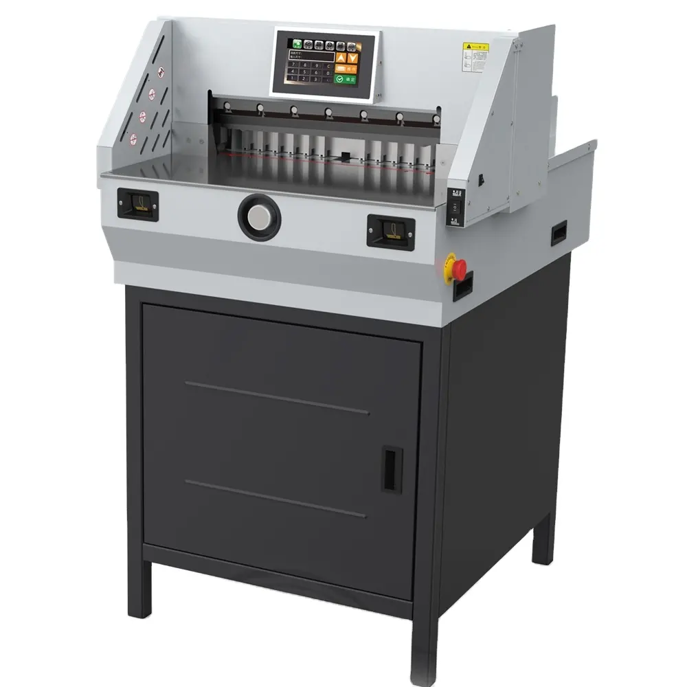 FN- E490T tagliatrice elettrica automatica per carta perforadora de papel con touch screen 7 incht