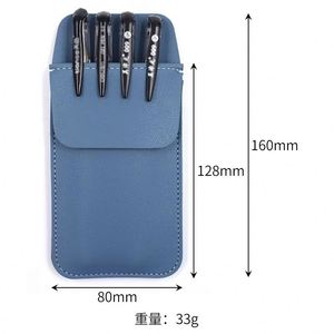 PU Pen Case Pocket Protector Multi-slot Pen Pouch <b>Sleeve</b> for <b>Shirt</b> Lab Coat Durable Pen <b>Holder</b> Organizer for Office School - Product Image 4