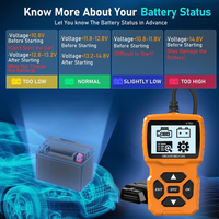 12V Orange V750 OBD II Lector DE CÓDIGO DE VEHÍCULO OBD2 Escáner Herramientas de diagnóstico automotriz