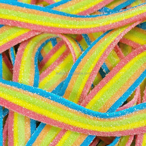 Factory Direct Sales Bulk Multi-Color Sour Belts <strong>Candy</strong> Fruity Flavored Chewy Gummy <strong>Licorice</strong> Strip Soft <strong>Candy</strong> Sweets - Product Image 1