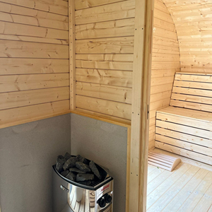 Venta caliente 4 personas Canadian Red Cedar Cube Sauna Sala de sauna al aire libre Fuente Precio de venta preferencial de fábrica - Product Image 6