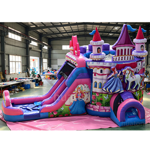 Tobogán Acuático Inflable de PVC Comercial Huatong, <span class=keywords><strong>Castillo</strong></span> Inflable con Diseño de Princesa de Dibujos Animados para Fiestas Infantiles - Product Image 5