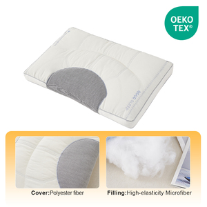 Oreiller Ergonomique à Soutien Cervical Zoné, en Maille Respirante, Lavable et Durable, 100% Polyester, 44*70cm – Fournisseur d'Usine - Product Image 2