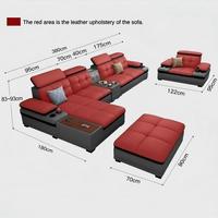 Nouvel Arrivage – Ensemble de Canapés en Cuir en L de Haute Qualité, Plusieurs Tailles Disponibles, avec Coussins, Idéal pour Appartement et Salon