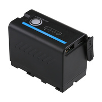 FB NP F750 F770UT LED Luz de relleno Batería Lámpara de foto Monitor Puerto de carga de la lámpara para cámara Sony Negro para Samsung Li-ion